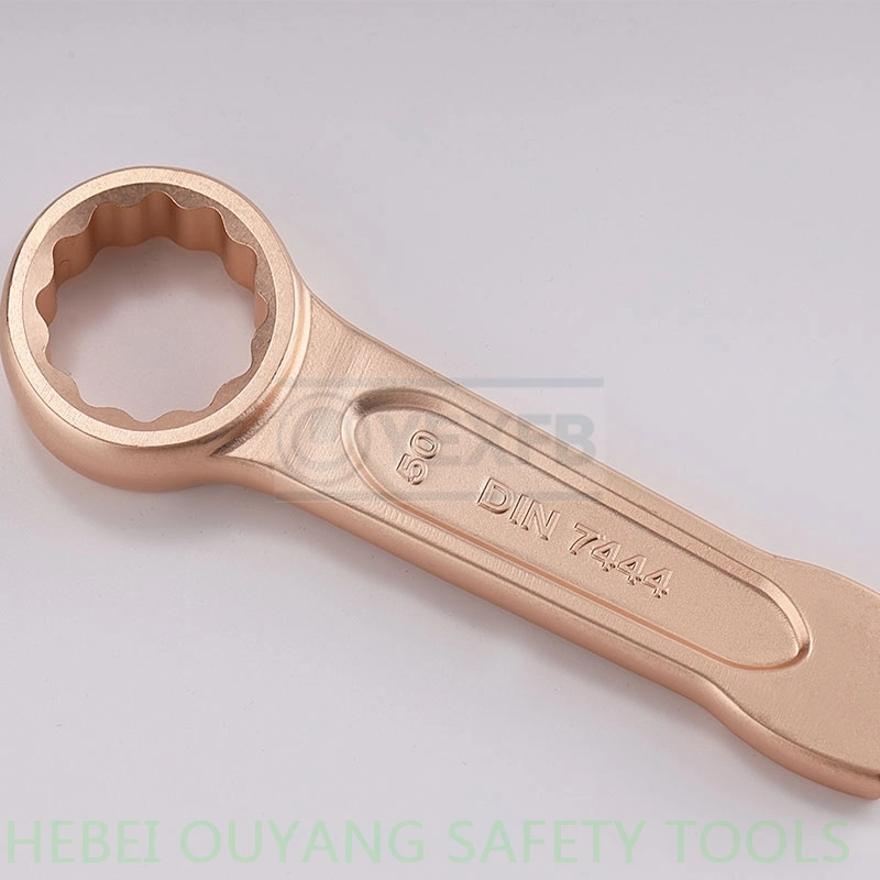 Non-Sparking Striking/Slogging Ring Spanner/Wrench, Safety Oil Gas Tools, Be-Cu