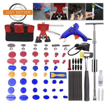 Auto Karosserie Paintless Dent Repair Tools Pdr Puller Kit Dent Puller Lifter Klebelaschen Klebepistole mit Sticks